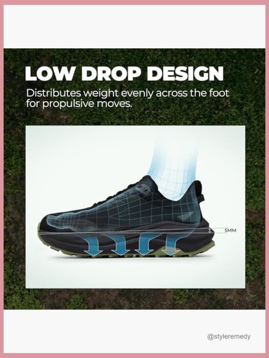 Wide Toe Box Trail Running Shoes Cushion Walking Barefoot Tennis Gym main image 7